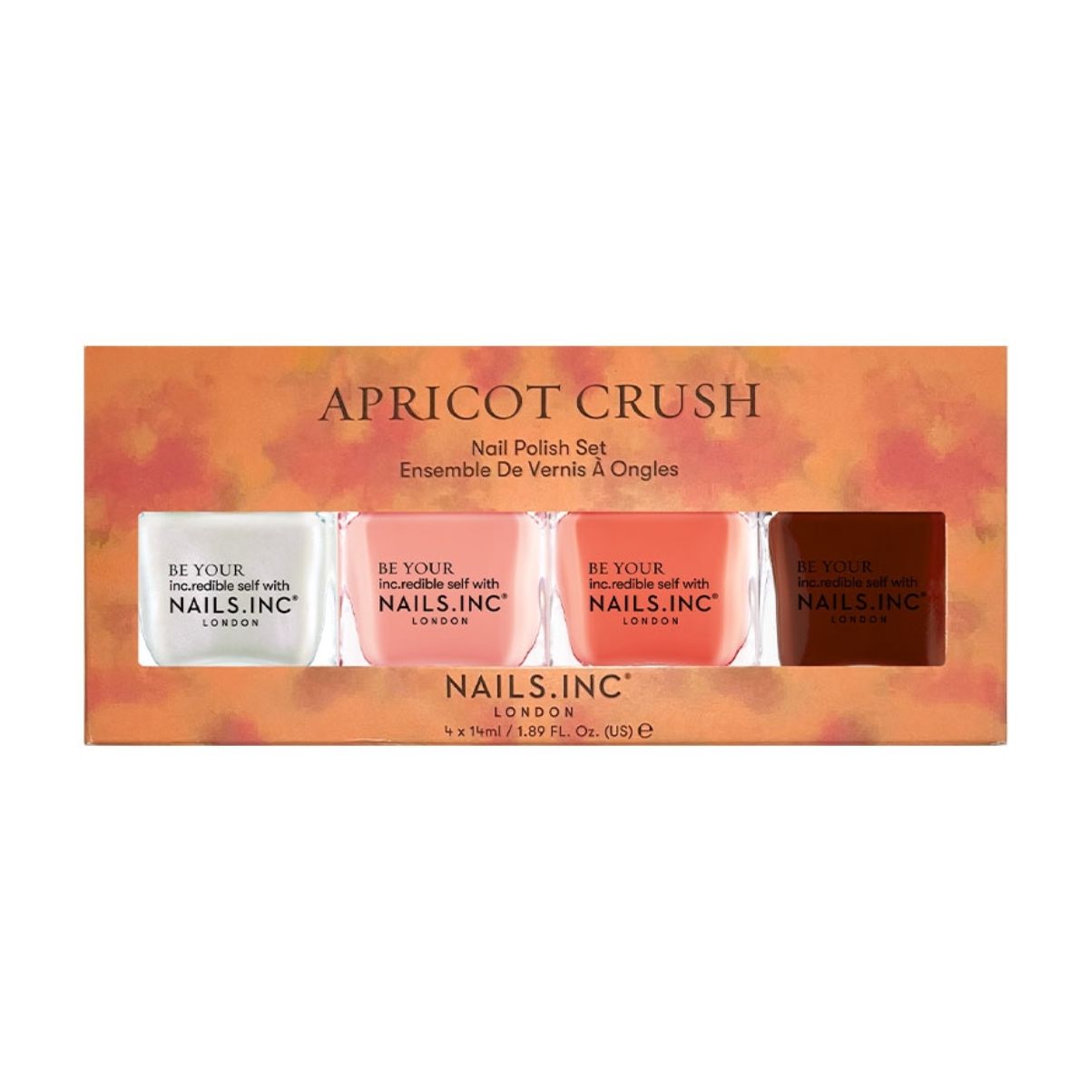 Nails Inc Apricot Crush 4-Piece Nail Polish Set