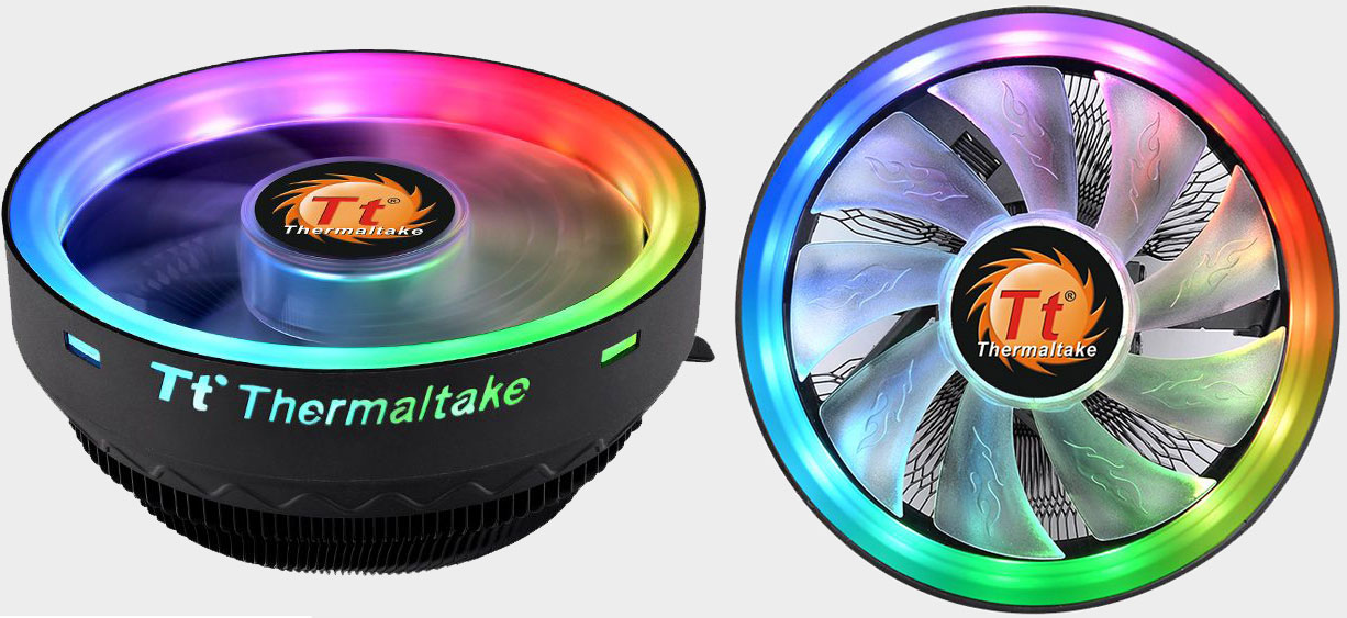 Thermaltake’s newest CPU cooler brings the RGB light show to compact PCs for $15 | PC Gamer