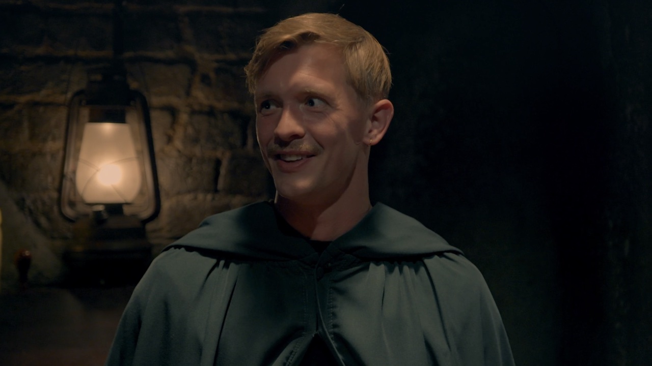Stephen in the turret in The Traitors UK Season 4 episode 2.