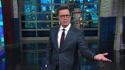 Stephen Colbert wonders why Sean Spicer is so small?
