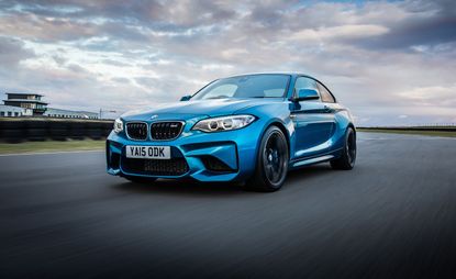 BMW's new M2 Coupé in blue.