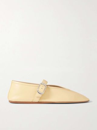 Stella Leather Mary Jane Ballet Flats