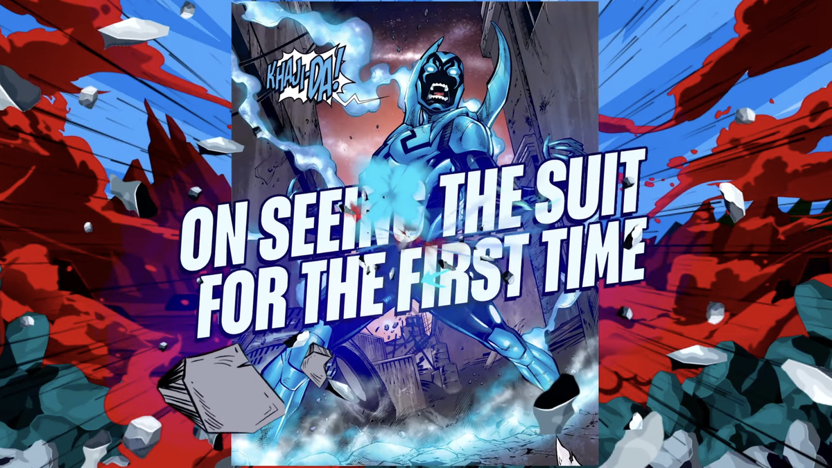 Blue beetle preview at DC Fandome