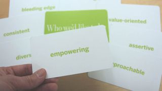 Margot created a pack of cards to help clients prioritise and clarify communication goals