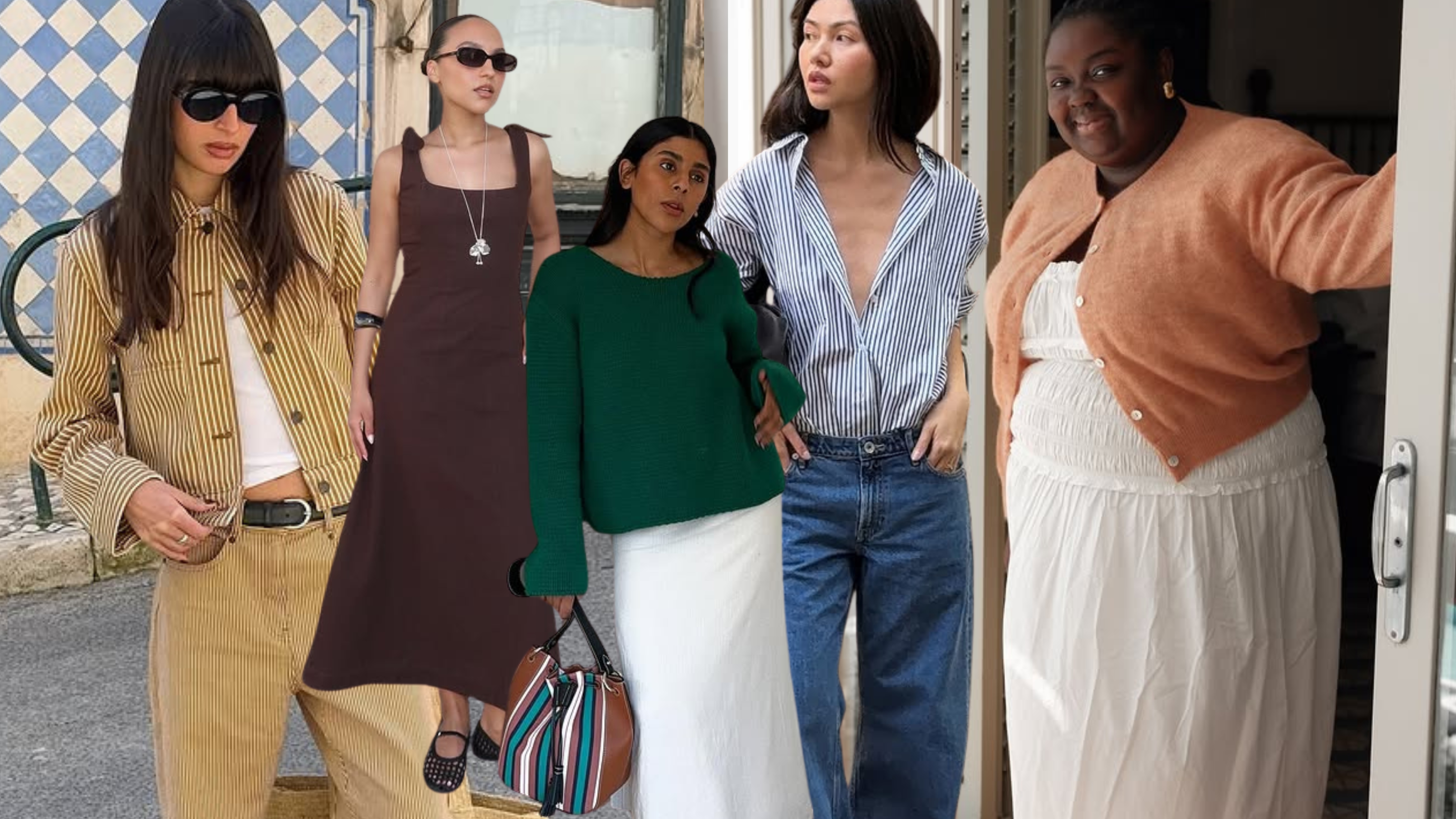 Summer Outfit Ideas 2025: A selection of stylish summer outfits seen on fashion people