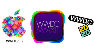 WWDC logos from 2012, 2013, 2020