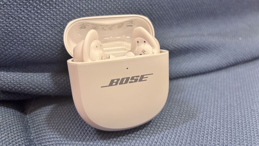 Bose QuietComfort Ultra Earbuds (2nd Gen) in the case in white