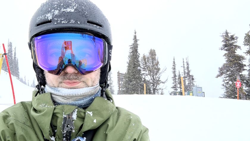 Shot during Apple Watch Ultra 3 vs Garmin Instinct 3 snowboard comparison