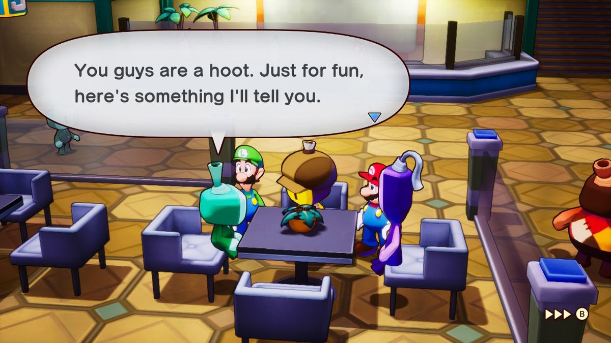 In-game screenshot from Mario &amp; Luigi: Brothership