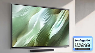 A Samsung TV with a Tom's Guide logo in the bottom right of the screen.