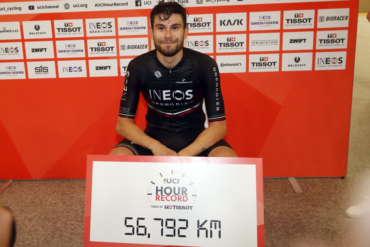UCI Hour Record timed by Tissot attempt Filippo Ganna - Grenchen - Velodrome Suisse AG - 08/10/2022 - Filippo Ganna (ITA - INEOS Grenadiers) - photo Ivan Benedetto/SprintCyclingAgency&Acirc;&copy;2022