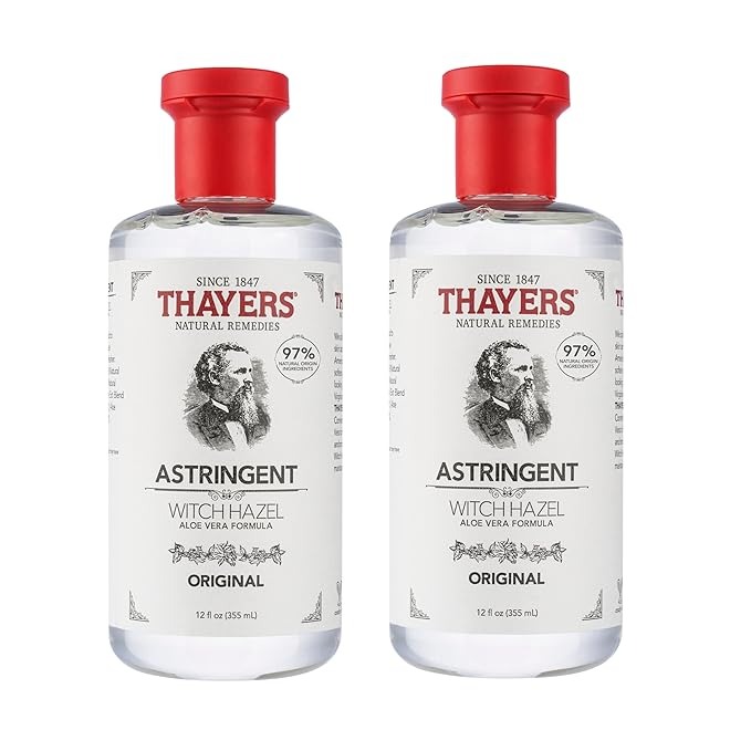 THAYERS, Thayers Original Witch Hazel Astringent With Aloe Vera, 12 Oz (pack of 2)