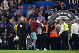 Tempers flared at the end of Chelsea's draw with Burnley