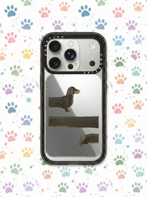 Dachshund Loop mirror cardholder