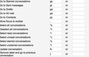 gmail keyboard shortcut for settings