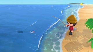 Fishing in Animal Crossing: New Horizons