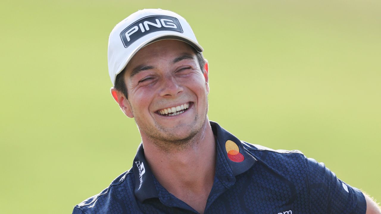 Viktor Hovland after winning the 2023 Memorial Tournament