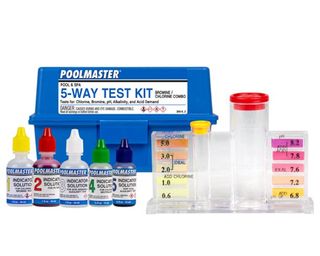 Poolmaster 5-Way Deluxe Test Kit with Case for Swimming Pool & Spa Maintenance