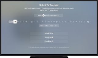 Apple TV single sign-on