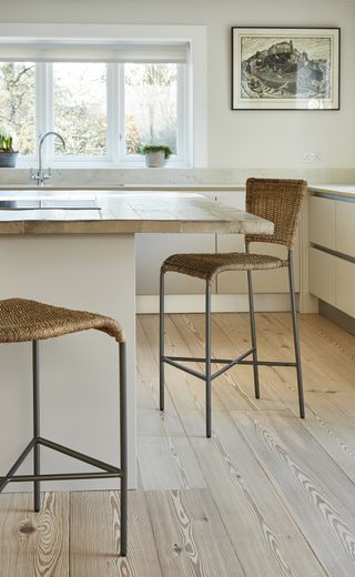 sustainable reclaimed kitchen timber flooring