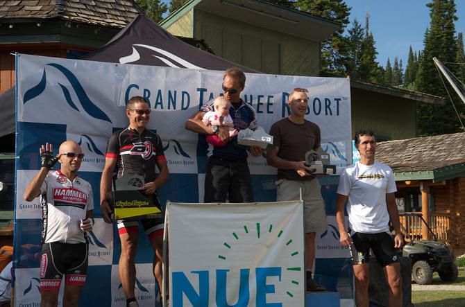 Master men 50 podium at the Pierre's Hole 100