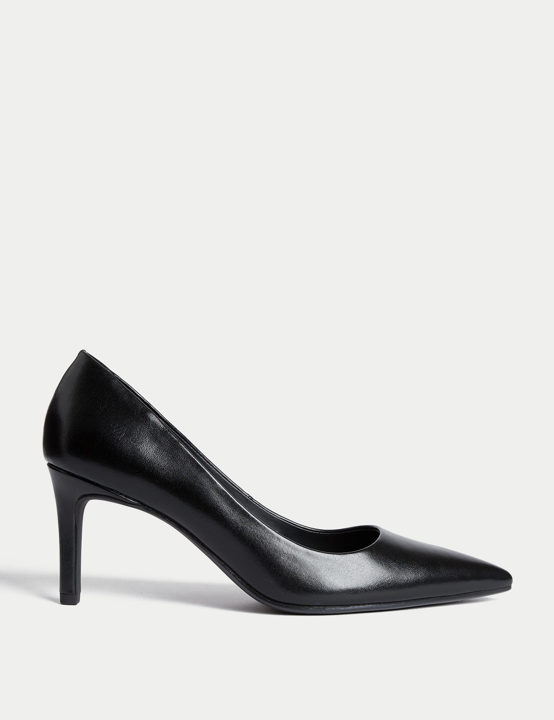 Mid Heel Pointed Court Shoes