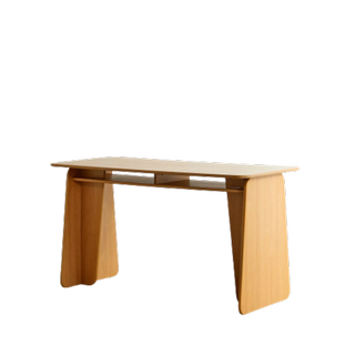 silas modern wooden desk with compartments