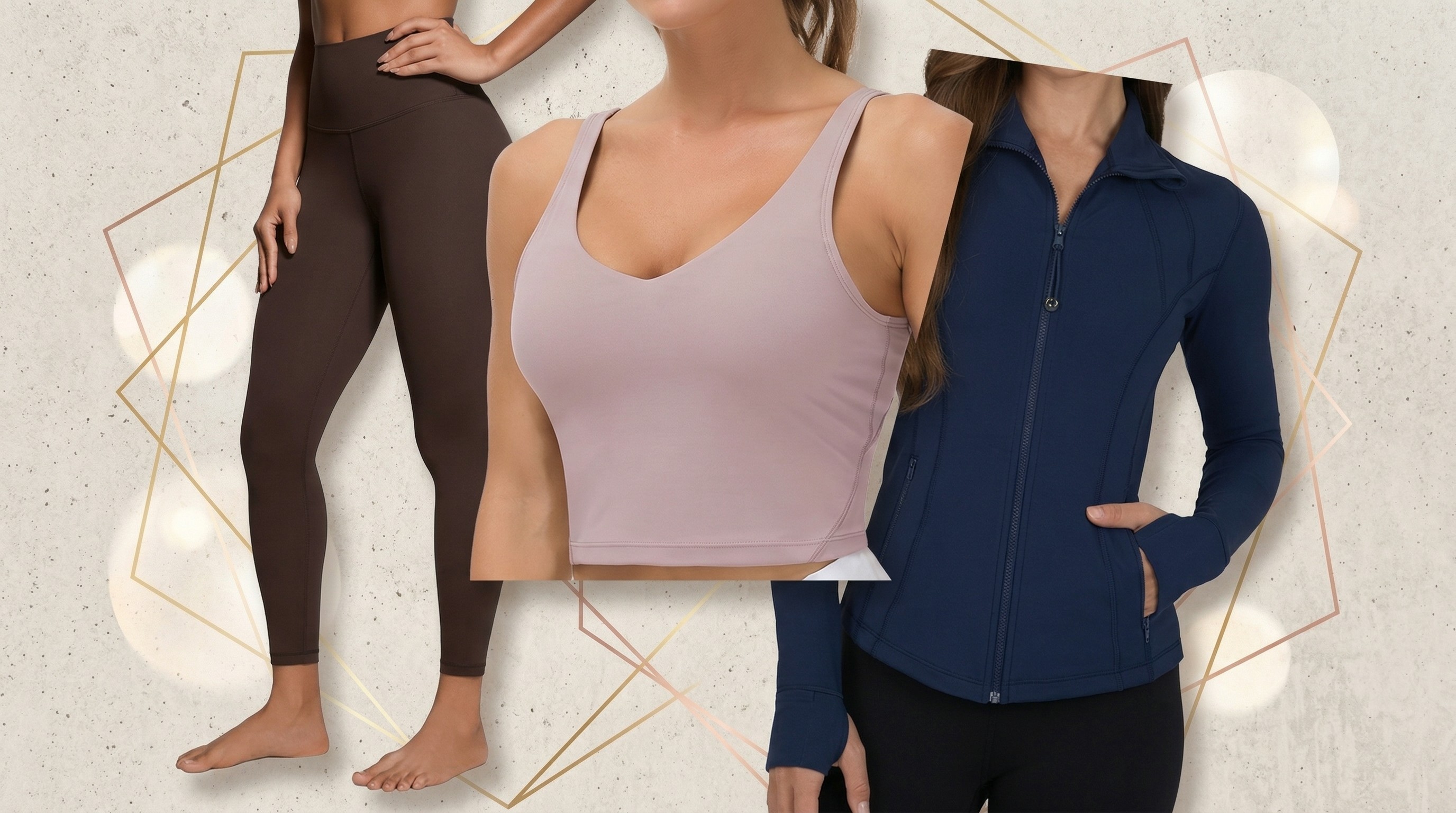 Athletic apparel from CRZ YOGA, THE GYM PEOPLE, 90 Degree By Reflex