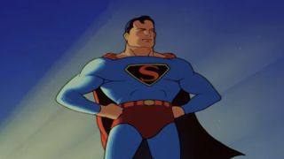 Superman in the 1940's animated series opening sequence