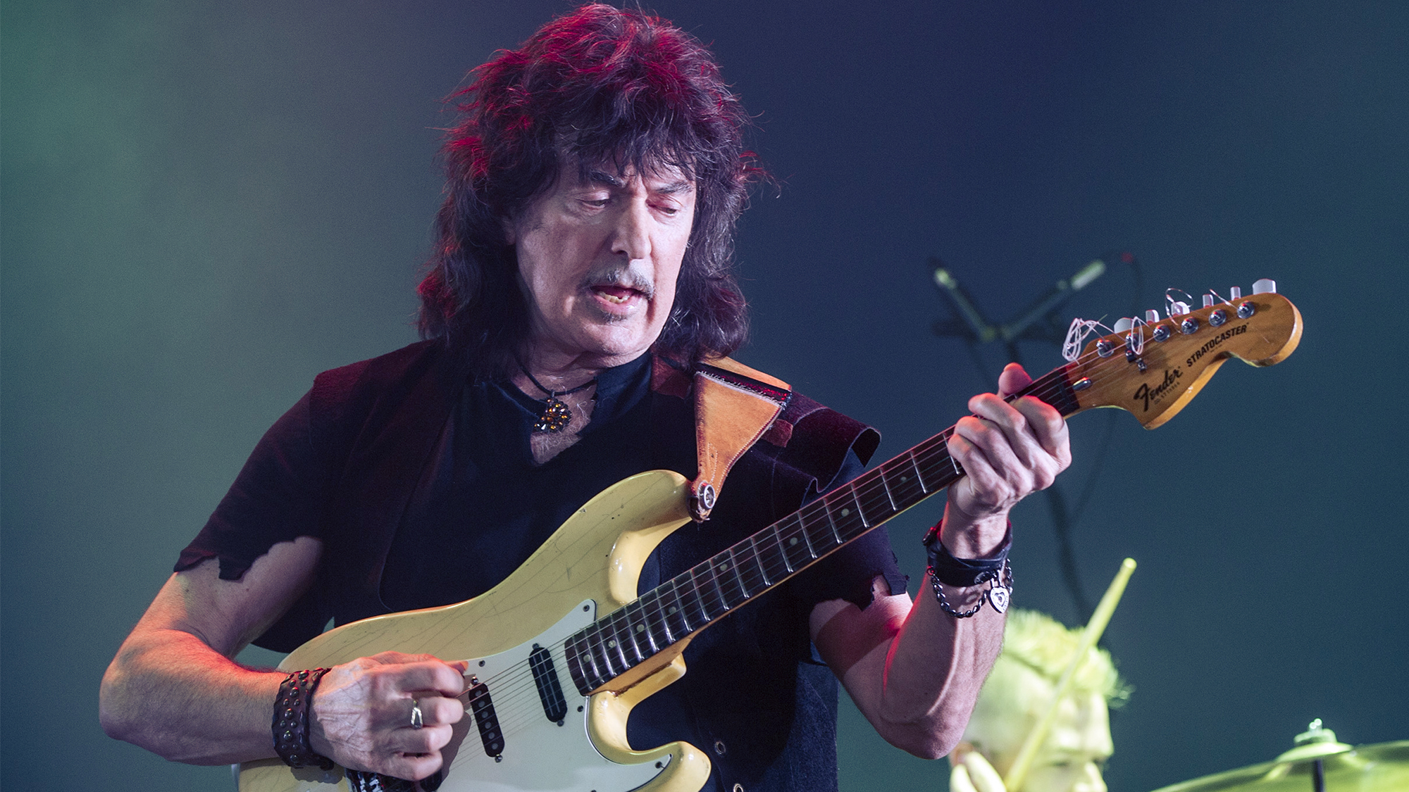Ritchie Blackmore of Rainbow performs at Genting Arena on June 25, 2016 in Birmingham, England.  