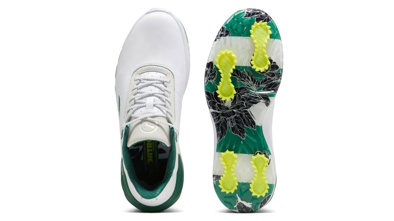 The Puma Phantomcat Nitro Garden Golf Shoes on a white background