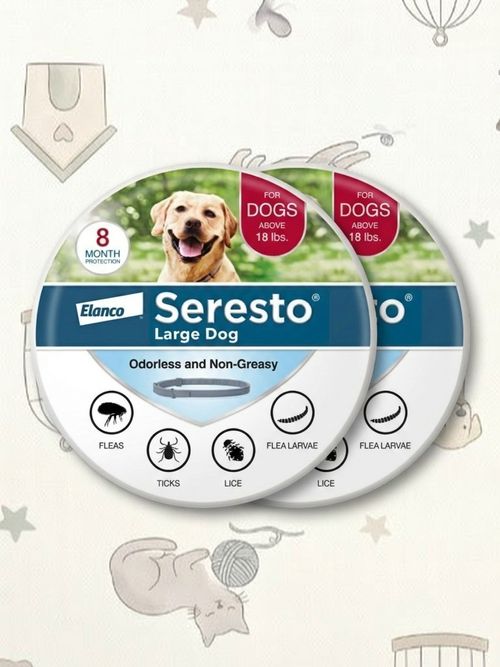 Flea & Tick Treatment & Prevention Collar for Dogs Over 18 Lbs. | 2-Pack