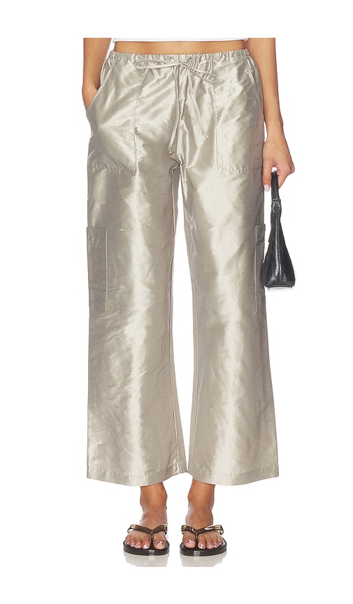 The Taffeta Drawstring Cargo Pant