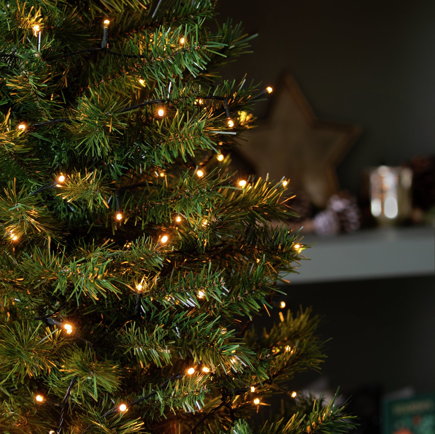 Habitat 240 Gold Multifunction Led Christmas Tree Lights