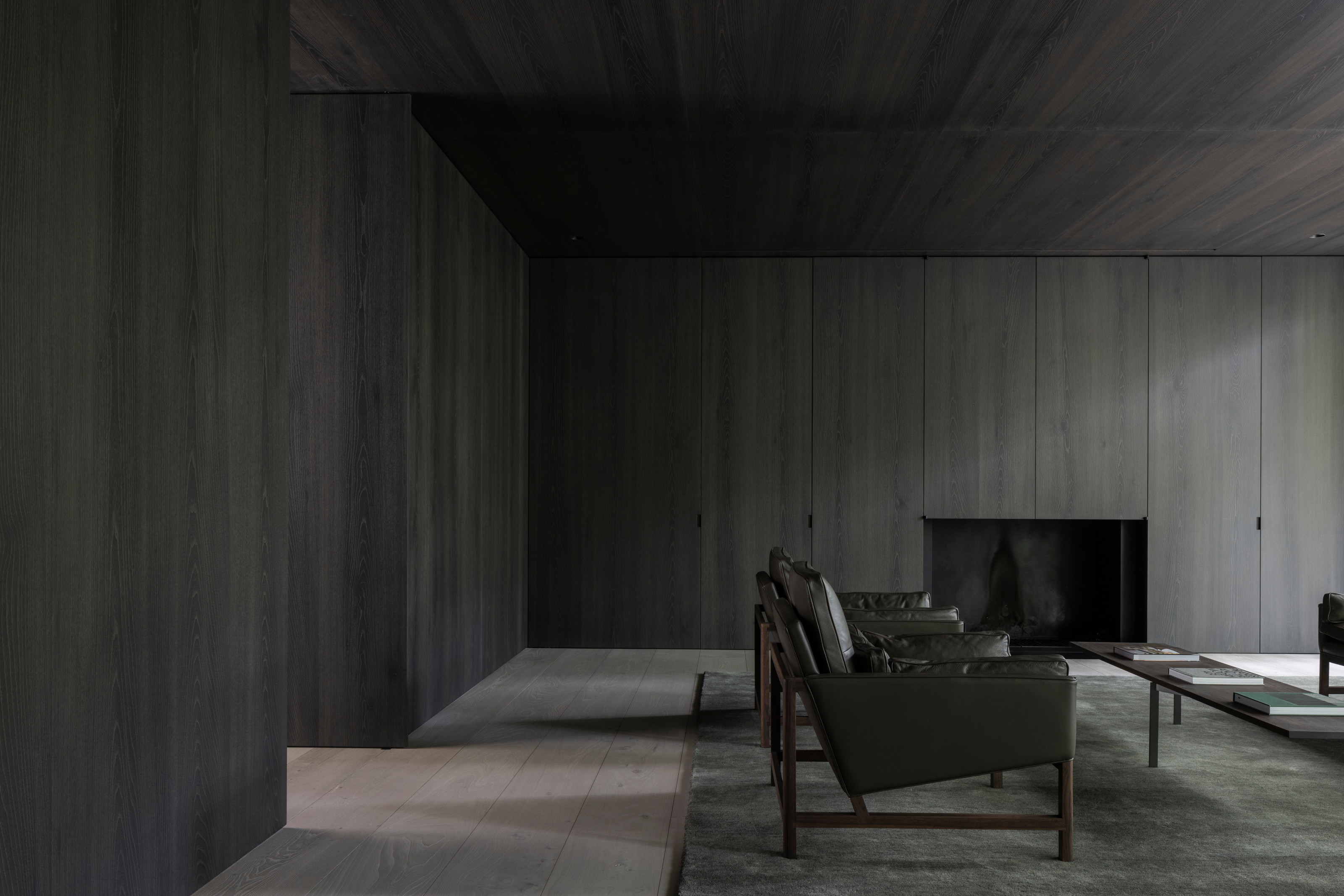 The study is a darker, more private space