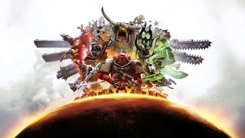 Key art showing various Warhammer 40K characters
