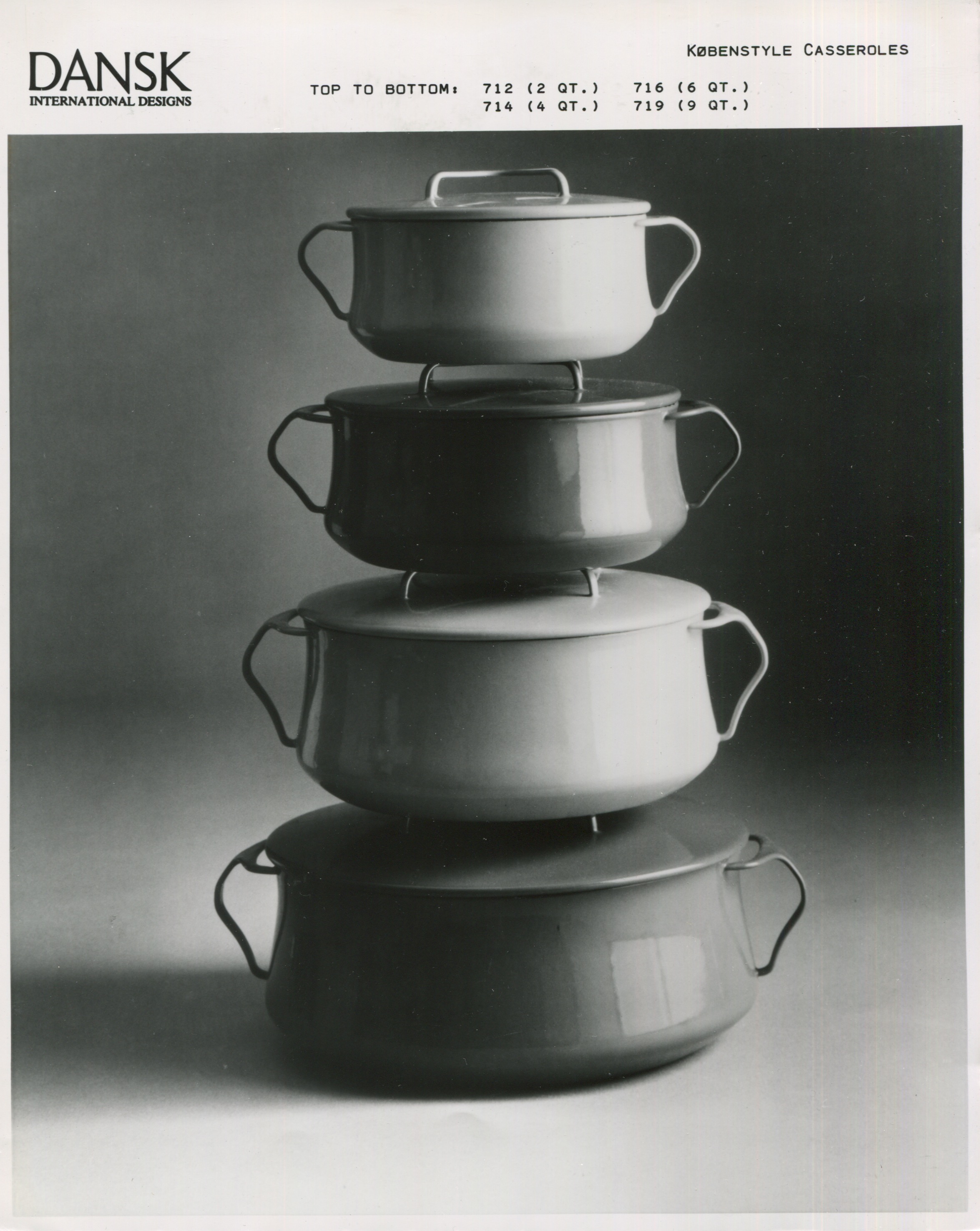 Archive images from Dansk, relaunched by Form Portfolios