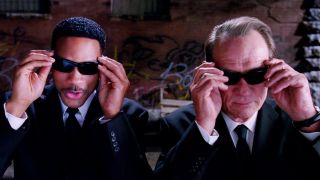 Will Smith and Tommy Lee Jones throwing on the shades