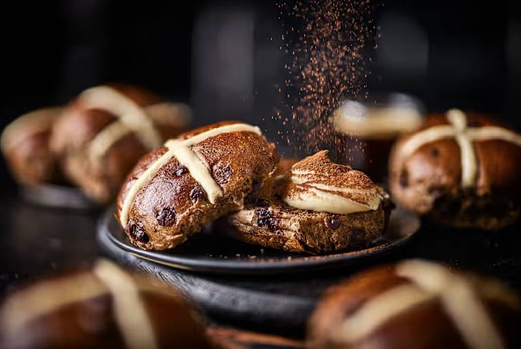 M&amp;amp;S tiramisu hot cross buns