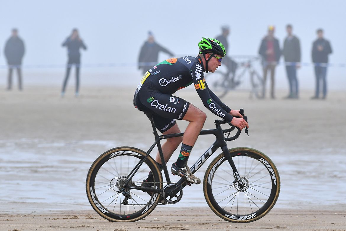 Tim Merlier out on the course