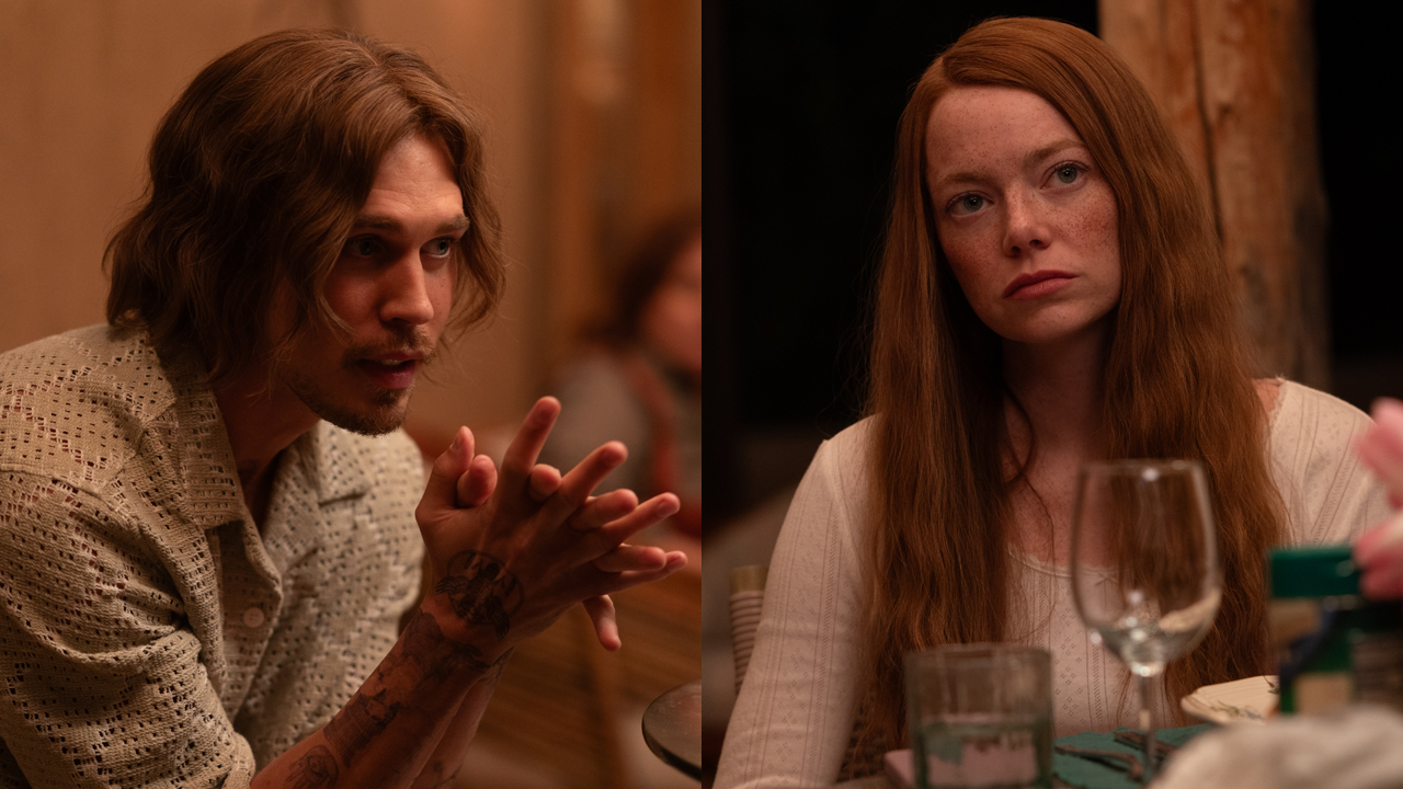 Austin Butler and Emma Stone in Eddington