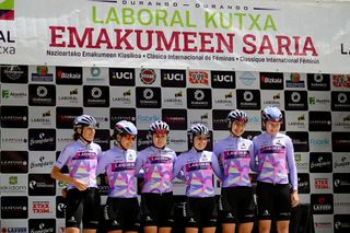 Team Laboral Kutxa-Fundacion Euskadi at the 2023 Durango-Durango Emakumeen Saria