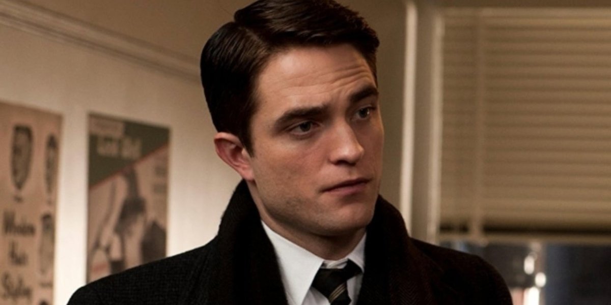 Robert Pattinson looks serious movie suit