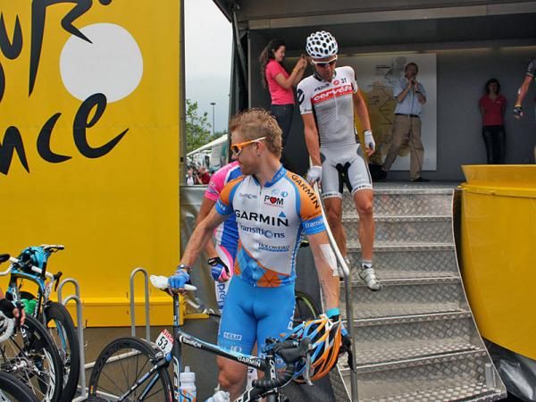 Garmin-Transitions sprinter Tyler Farrar still bears the marks of earlier injuries, which include a fractured left wrist.