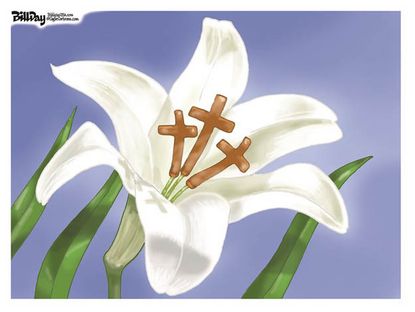 Editorial cartoon Easter