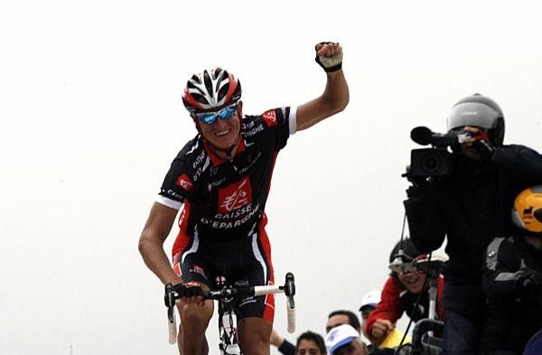 Vladimir Efimkin was victorious on the slops of Lagos de Covadonga
