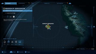 Halo Infinite campaign warship gbraakon mission collectibles map screen