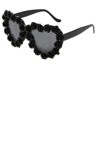 Primark Black Heart Lens Flower Sunglasses, £3
