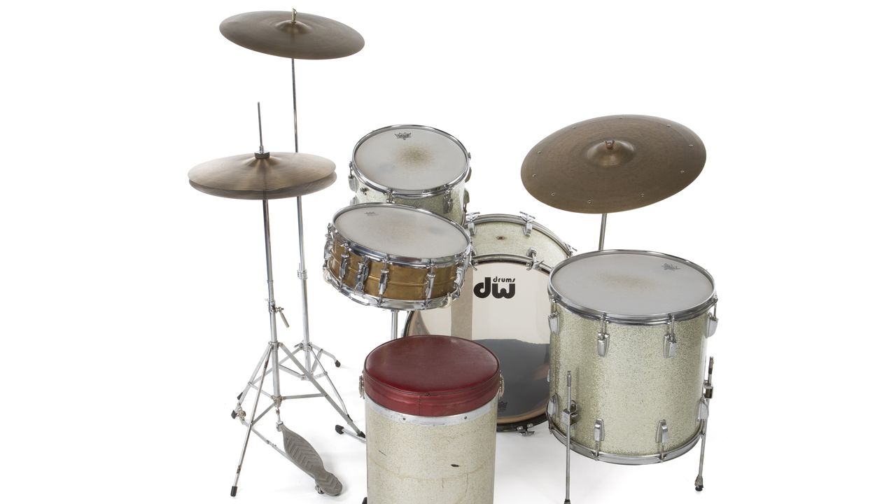 Ludwig Silver Sparkle kit played at numerous concerts and in studio as a member of The Jimi Hendrix Experience (estimate: $60,000-$80,000).