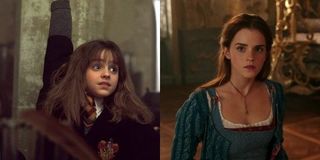 Emma Watson as Hermoine Granger in Harry Potter and Belle in live-action Beauty and the Beast